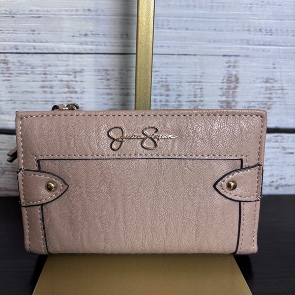 Jessica Simpson Blush Leather Wallet - Picture 1 of 3